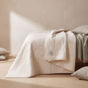 Quilted Cotton Coverlet