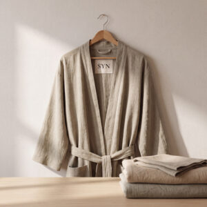Stonewashed Linen Robe