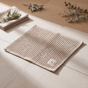 Waffle Cotton Bath Mat