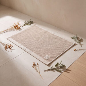 Waffle Cotton Bath Mat